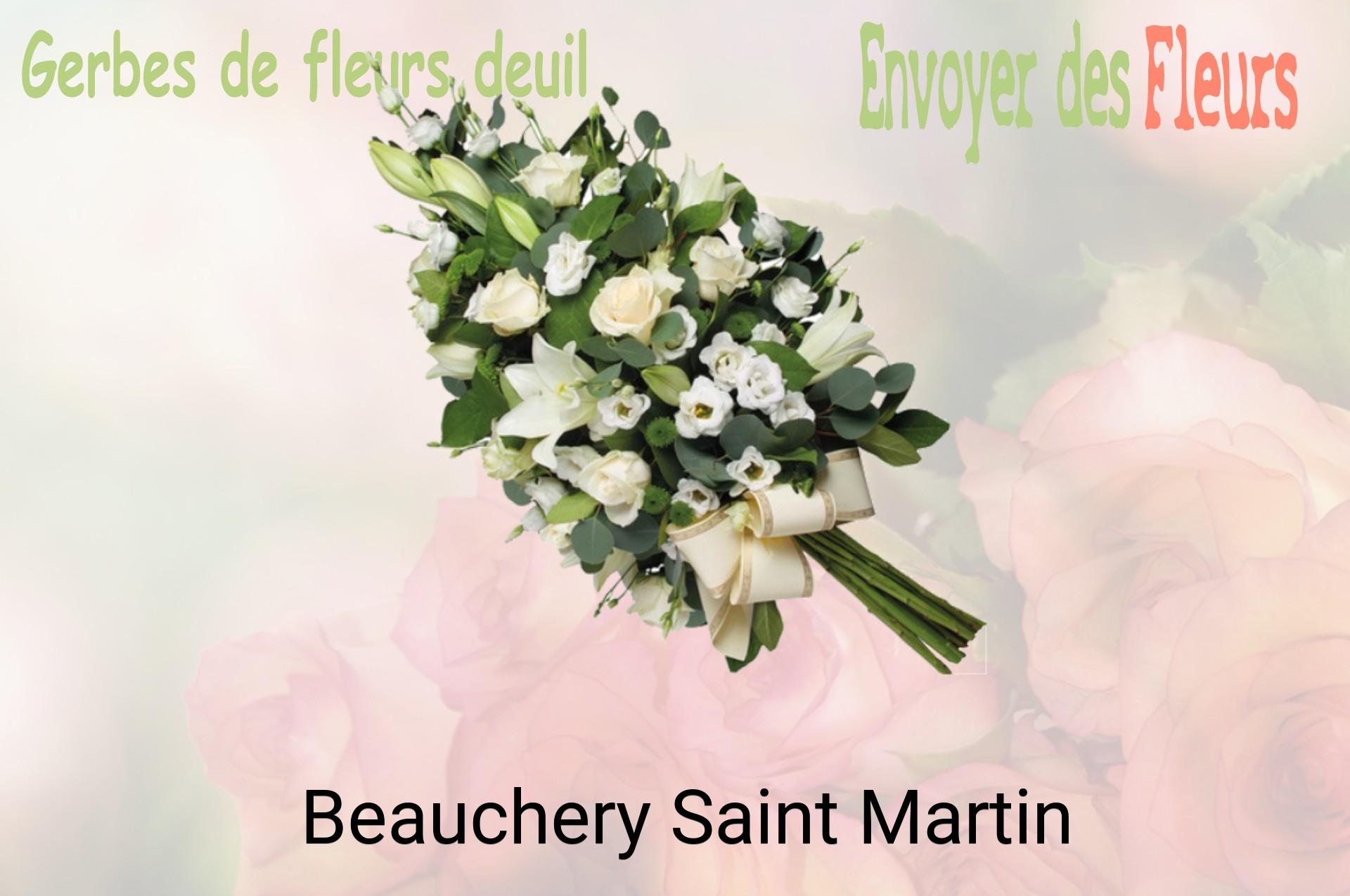 Gerbe de fleurs de deuil livrée à Beauchery-Saint-Martin